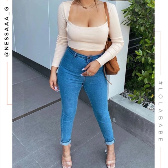 Miss Lola Nude/Clear Heels - Picture 5 of 10